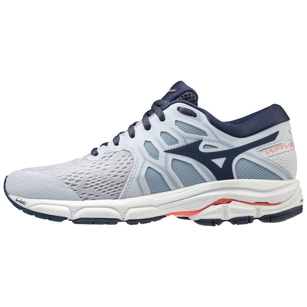 Sapatilhas Running Mizuno Wave Equate 4 - Mulher - Azul Anil/Coral - XAWHQ6437